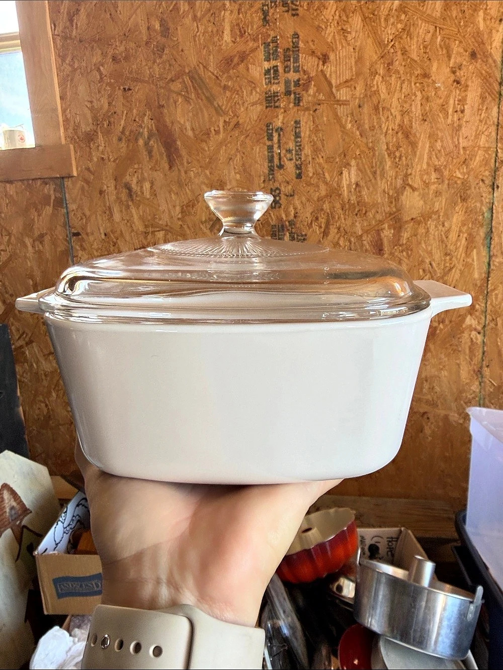 CorningWare A-1.5-B 1.5-Liter Casserole Baking Dish, White